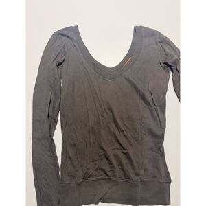 vtg Y2k juicy couture Small plain long sleeve gray shirt